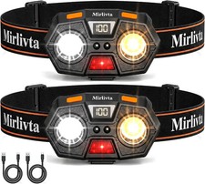 Rechargeable LED Headlamp Flashlight Super Bright, Camping, Hiking Digital Power