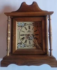 Three Mountaineers Asheville Mantel Clock (Tested and Works) Made In The USA