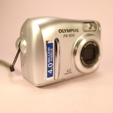 Olympus FE-100 4.0MP Compact Digital Camera Silver Tested