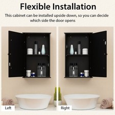 Wall Mounted Cabinet Adjustable Inner Shelf