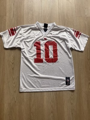 Eli Manning New York Giants Reebok Youth XL White Football Jersey Fits Mens Smal