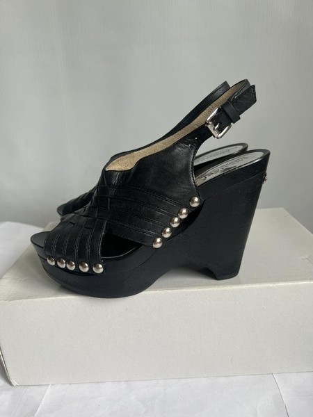 Women Michael Kors Heels Black Leather 35