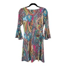 Tommy Hilfiger dress Multicolor bold jaipur paisley size 2 