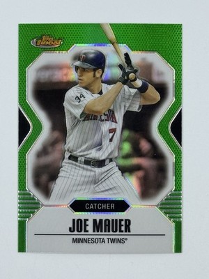 2007 Topps Finest Joe Mauer #79 Green Refractor /199
