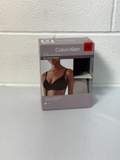 Calvin Klein Women's 2-Pack Lightly Lined Wirefree Bra Set Size M - Black/Tan