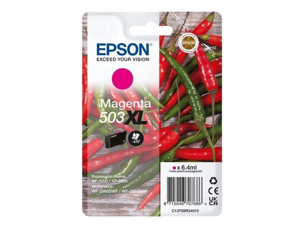 Epson Original 503XL Chilischoten Druckerpatrone - Magenta (C13T09R34010)-image