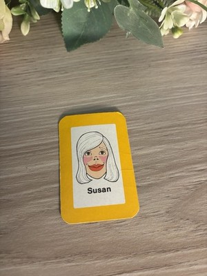 Ersatz-Charakterkarte - ''Susan'' - 1980 MB Spiele Guess Who?