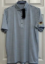 Greyson Men's Golf Stans Polo, Medium, Heron/Viper/Arctic, New with Tags