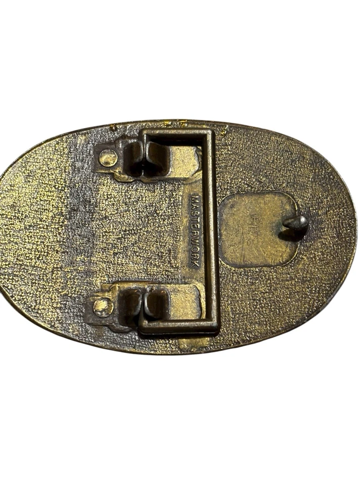 Винтажный Masterwork Лысый Орел Ремень Пряжка Патриотический Американский Флаг Дизайн Корабля - Изображение 4 из 4