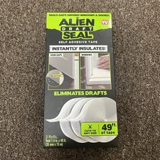 Alien Seal 1.4 in. x 49 ft. Transparent Anti-Draft Insulation Seal Tape (3-Pack)