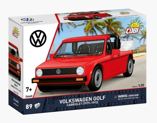 Cobi Klemmbausteine Volkswagen Golf Cabriolet (1979-1993) Fahrzeug Auto Neu Ovp-image
