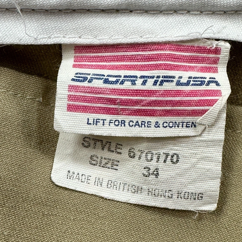 Pantalones Cortos De Colección Sportif Usa Para Hombres 34 Caqui Británico Carga Senderismo Pesca Al Aire Libre Foto 4 de 4