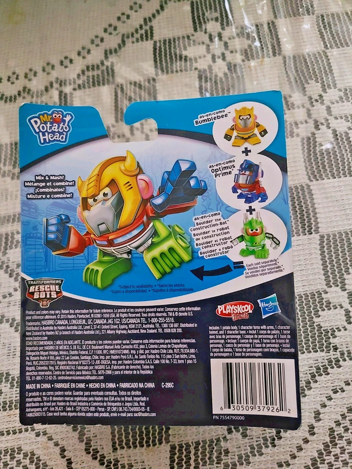 Mr Potato Head Transformers Rescue Bots BUMBLEBEE PlaySkool Friends - Image 2 of 2