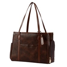 Stylish Dog Purse Carrier, Leather Pet Carrier Bag for Small Dogs Cats Puppy,...