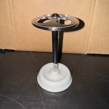 iDesign 76284 York Toothbrush Holder Stand for Bathroom Vanity White Chrome