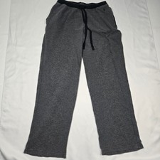 Polo Ralph Lauren Mens Lounge Pants M Gray Waffle Knit Thermal Pajama Sleepwear