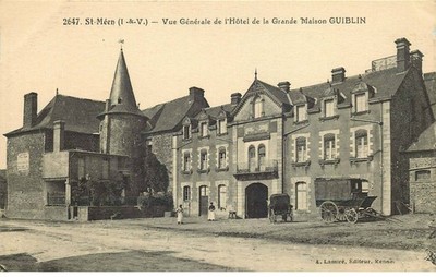 ILLE ET VILAINE SAINT MEEN Bahnübergang Hotel de la grande maison GUIBLI