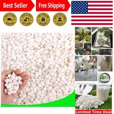 White Pebbles for Plants Garden Vases 3 lb White Rocks Gravel Decorative Ston...