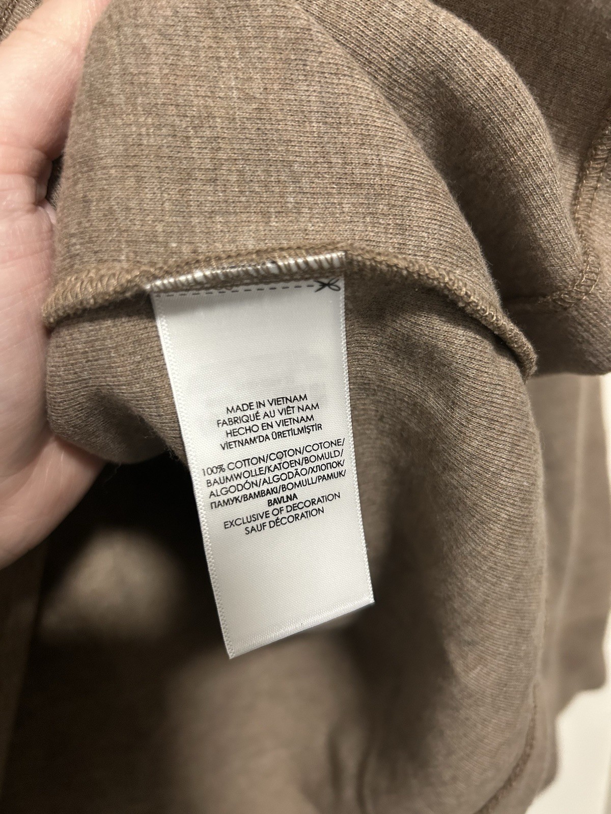 BNWT Light brown cotton quarter zip pullover jumper, Ralph Lauren size XXL image 7