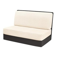 RV Dinette Cushion Covers, Stretchable 1 Bench Cover  1 Backrest Cover Beige