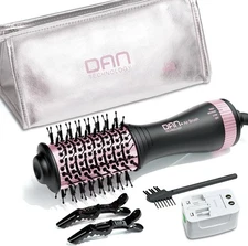 DAN Dual Voltage Hair Dryer Brush, Auto Dual Voltage 110V-120V/220V-240V Travel 
