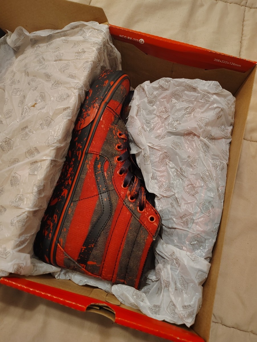 Size 10 - VANS House of Terror x Sk8- High The Nightmare on