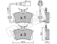 Metelli Bremsbelagsatz, Scheibenbremse 22-0100-4 FüR Seat Skoda Vw