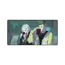 Cyberpunk Edgerunners Rebecca & David Anime Desk Mat, Large Gaming Mouse Pad V41