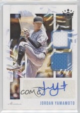 2020 Panini Diamond Kings DK Material Signatures Jordan Yamamoto Auto sh7