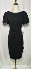 DKNY White Ruched Puff Sleeve Sheath Dress — listing 3