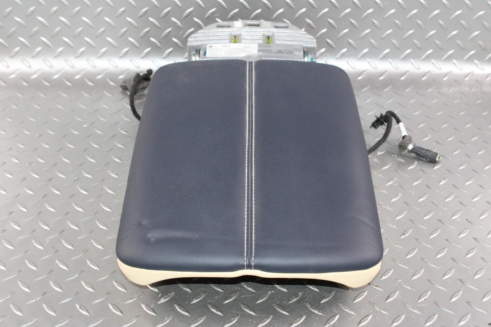 19-24 Continental GT Gtc Flying Spur Imperial Blue Beige Leather Armrest Lid OEM