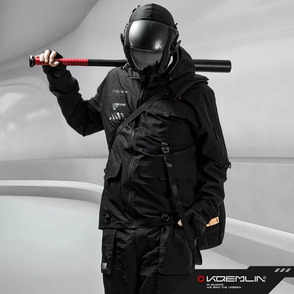 KREMLIN - TRANCE Modular Windbreaker Tech Wear Cyberpunk Biker Rider Jacket EU
Opens in a new window
