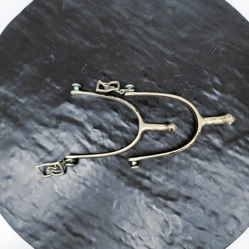 WW1 U.S. Cavalry Spurs Pair Stamped WL/AB Pre-1926 Antique Military Army Gear