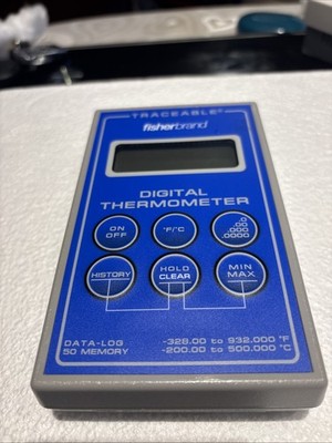 Fisherbrand Traceable 15-081-102 Digital Thermometer -200 C~500 C Broken Latches
