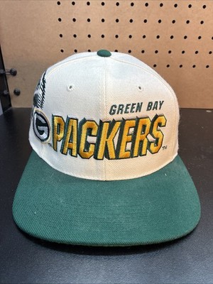 90s Green Bay Packers Sports Specialties Shadow Laser Snapback NFL Hat cap NFL