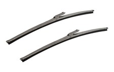 1965-1968 Ford Mustang Stainless Steel Windshield Wipers Rubber Blades 15" Pair