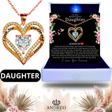 To My Daughter Necklace, Gift for Daughter from Dad, Father Daughter Necklace