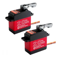 BETU 2Pack 20KG RC Servo，Steering Servo, Waterproof Servo with Full Metal Gear a