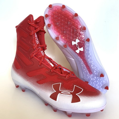 Under Armour Highlight Mcm Red Football Cleats Men S 102 Size 12 Euro 46 Ebay