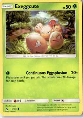2018 SUN & MOON ULTRA PRISM EXEGGCUTE 1/156