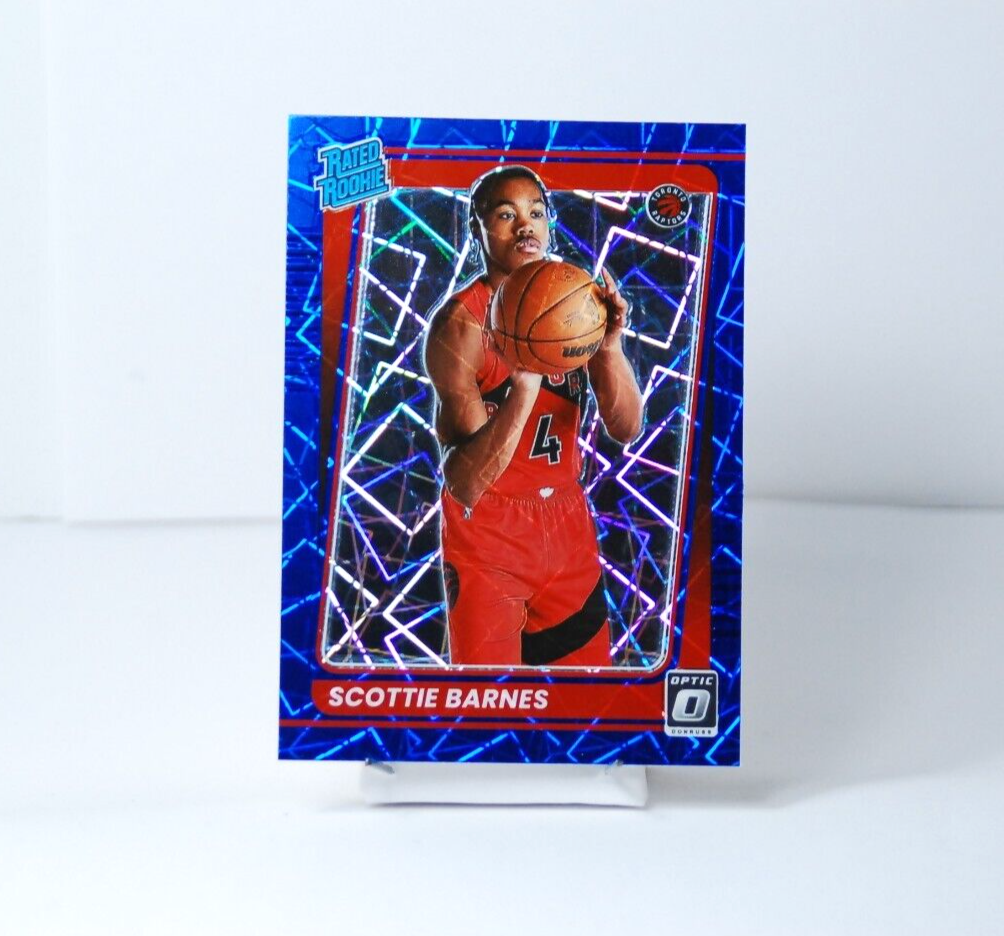 2021-22 Donruss Optic Scottie Barnes Rated Rookie #186 Blue 2021-22 Donruss Optic Scottie Barnes Rated Rookie #186 Blue