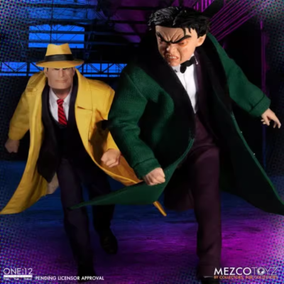 MEZCO DICK TRACY VS FLATTOP ONE:12 COLLECTIVE BOXED SET Action
