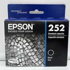 Epson 252 Single Ink Cartridge - Black T252120 GENUINE OEM - NEW  SEALED