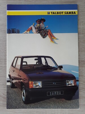 Talbot Samba Range Brochure 1985 - LS GLS Cabriolet