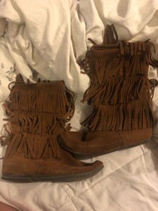 tall leather moccasins