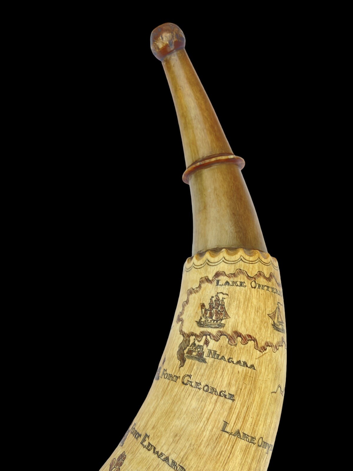 French And Indian Powder Horn eBay