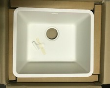 SCHOCK Idea N100-L White lino/seta bianco vasca a filo/sottopensile Corian