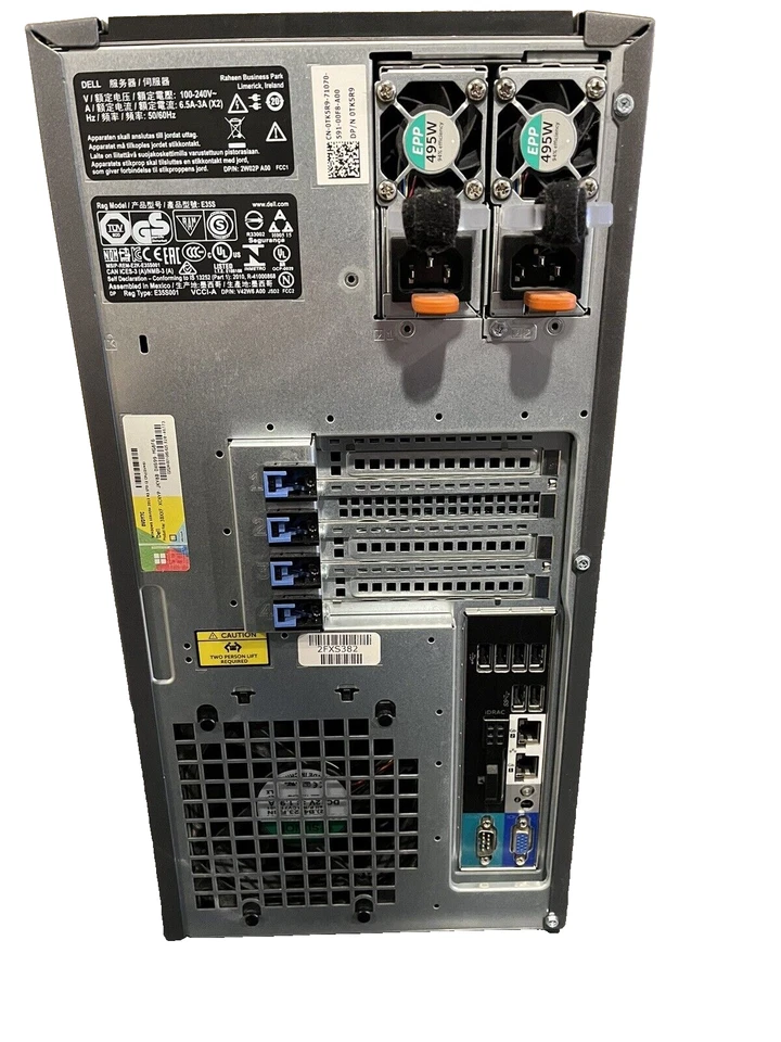 Dell PowerEdge T330 E3-1240v6 3.7GHz 32GB Ram Perc H730 NO HDD NO OS - Image 3 of 4