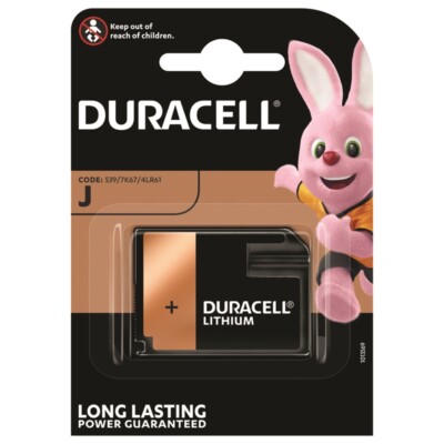 Spezial-Batterie 6V Flatpack 7K67 J 4918 4LR61 von DURACELL