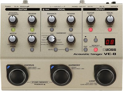 Boss Acoustic Singer VE-8 JP NEW